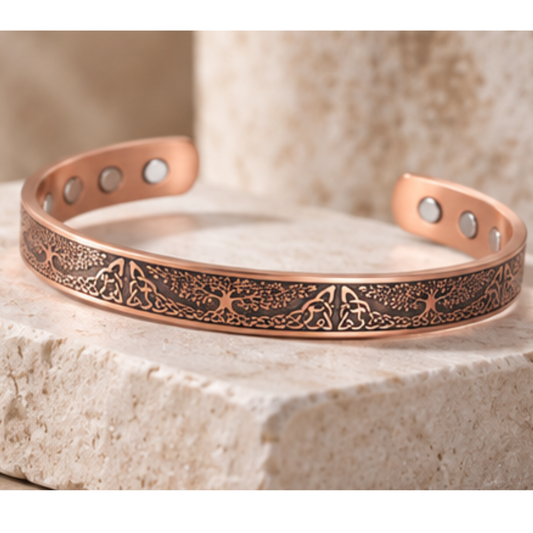 Willis Judd Pure Copper Tree of Life Ladies Bangle Bracelet