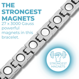 Pulsera Magnética de Titanio para Mujer – Ajustable