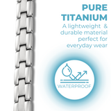 Pulsera Magnética de Titanio para Mujer – Ajustable